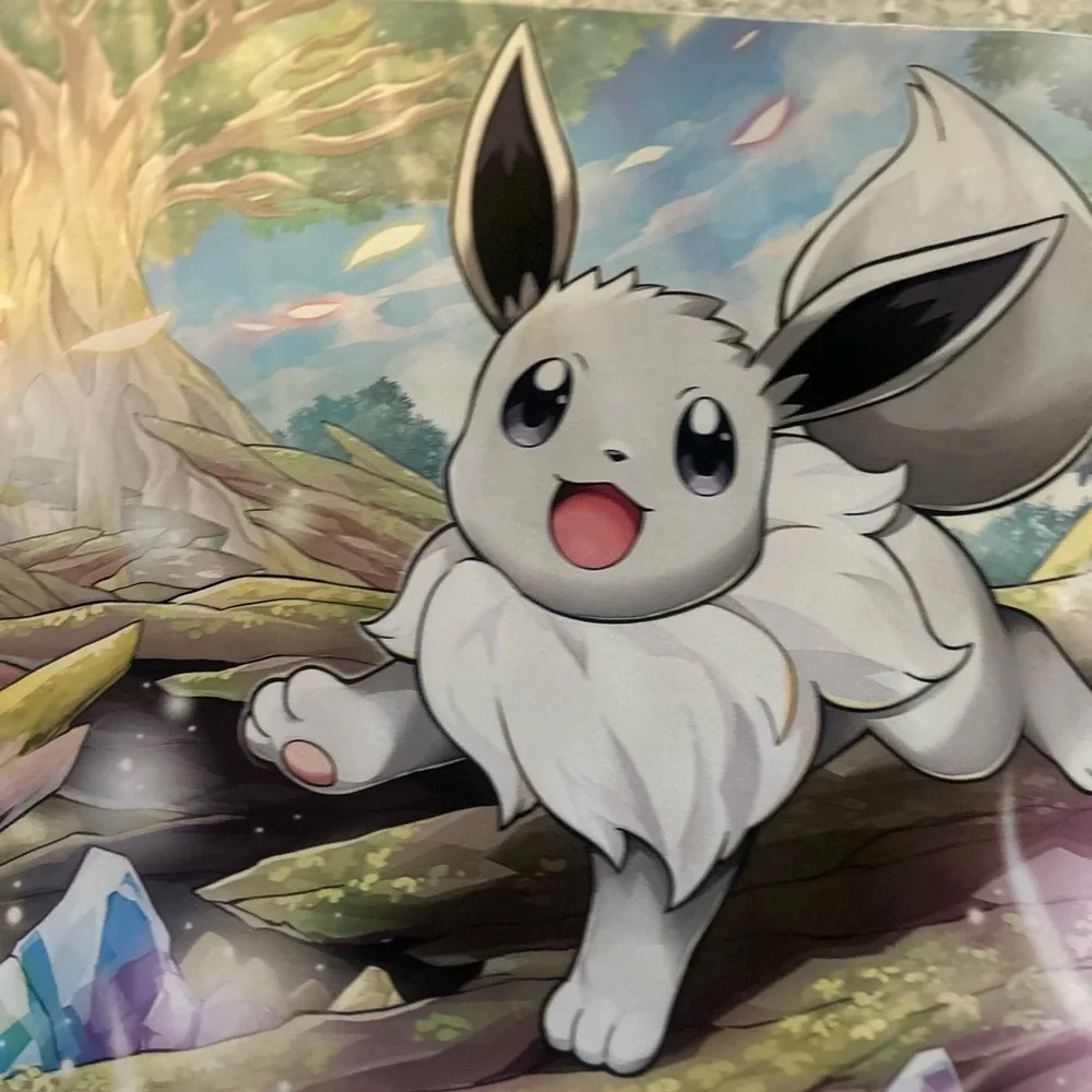 Pokemon Trading Card Game Playmat with Eevee